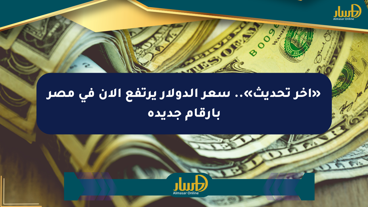 «آخر تحديث».. سعر الدولار يرتفع الآن في مصر بأرقام جديدة